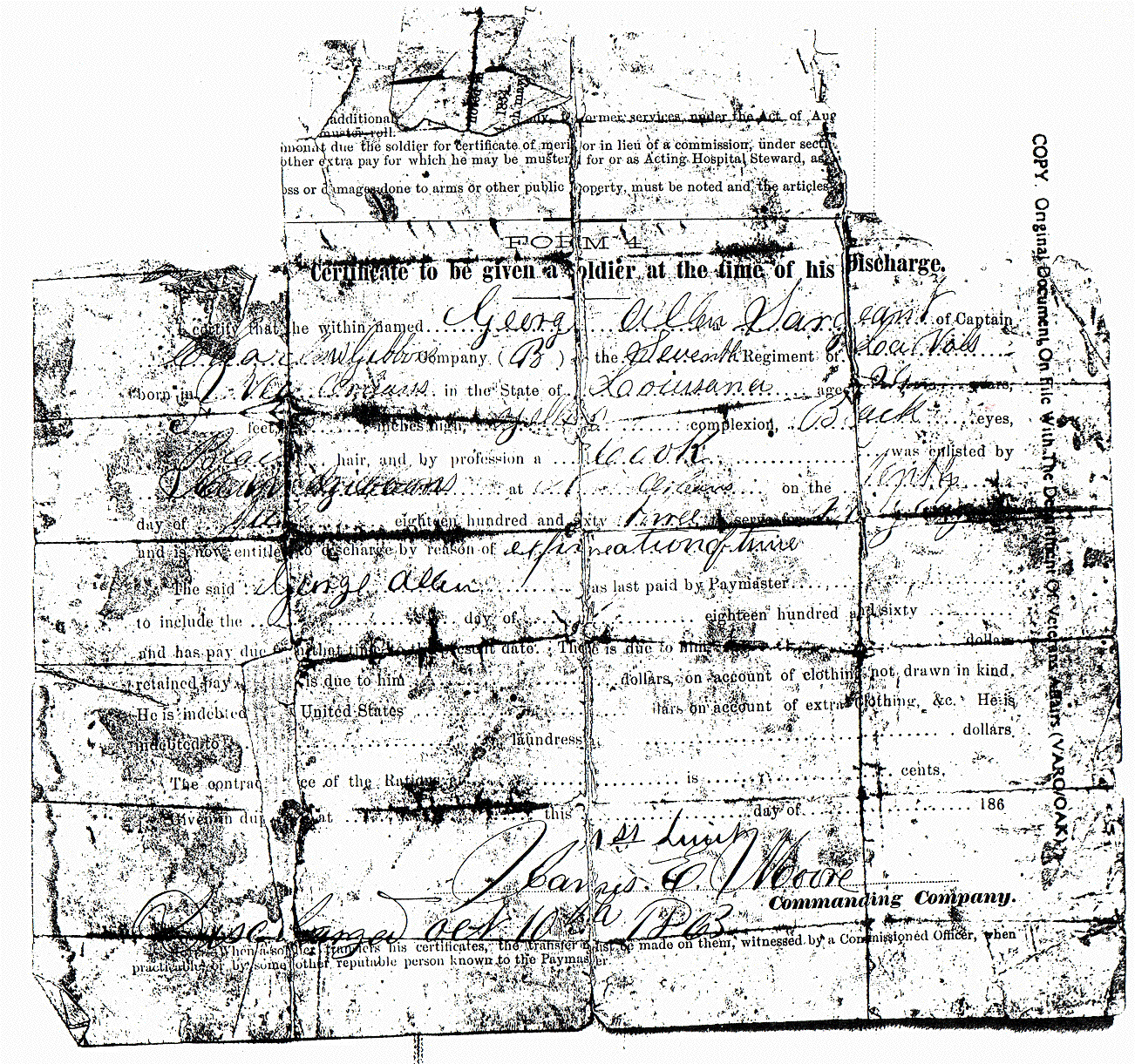 Civil War Discharge